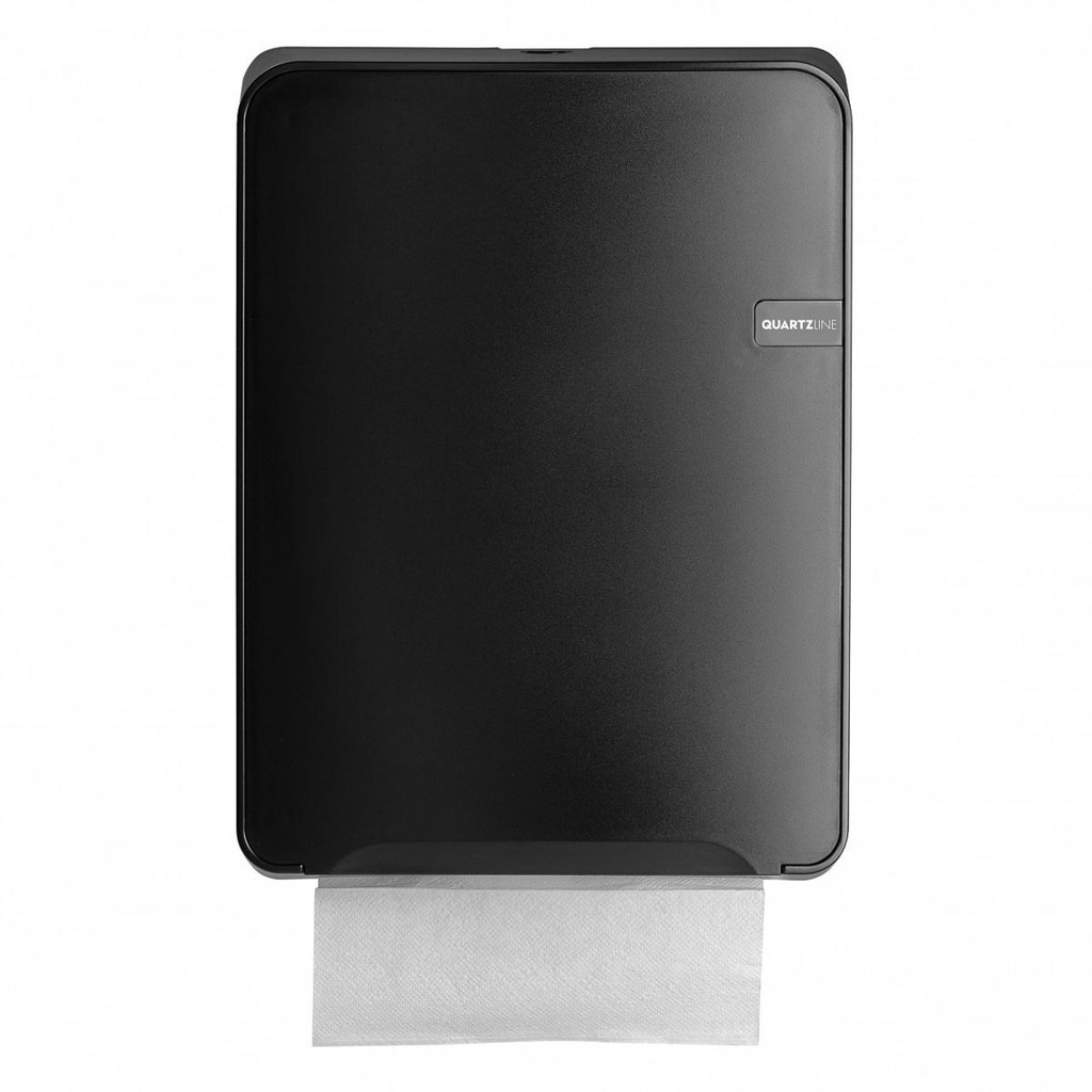 [441152] QuartzLine Handdoekdispenser Multifold - Black 377x282x125