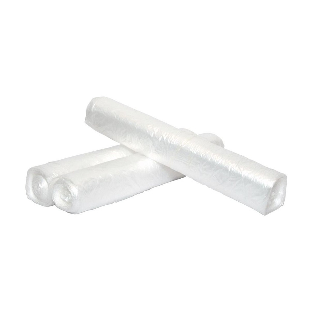 [456102] Afvalzak HDPE 50x55 cm T10my transparant 25 liter 50 rollen van 50 zakken p/ds