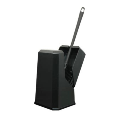 [438952] Toiletborstelhouder kunststof zwart