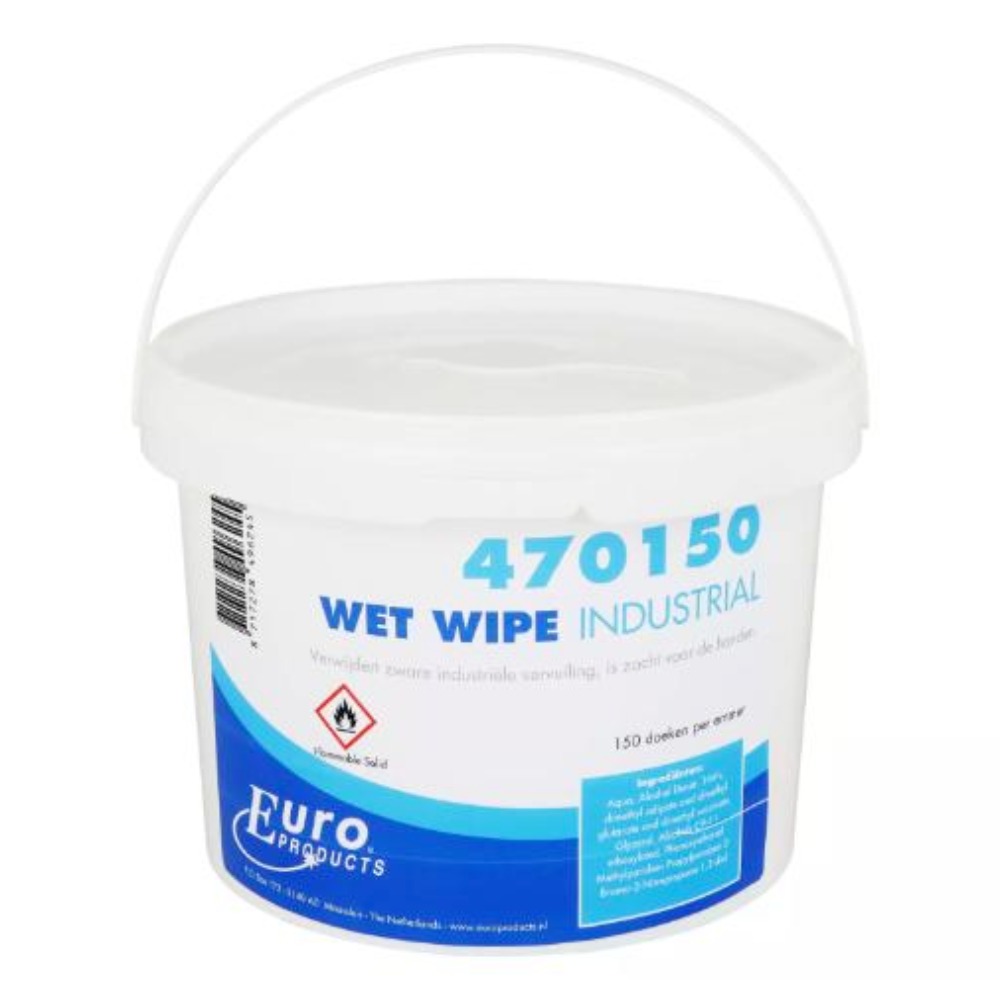 Wet Wipe Industrial reinigingsdoekjes 25 × 31 cm – 4 × 150 in emmer