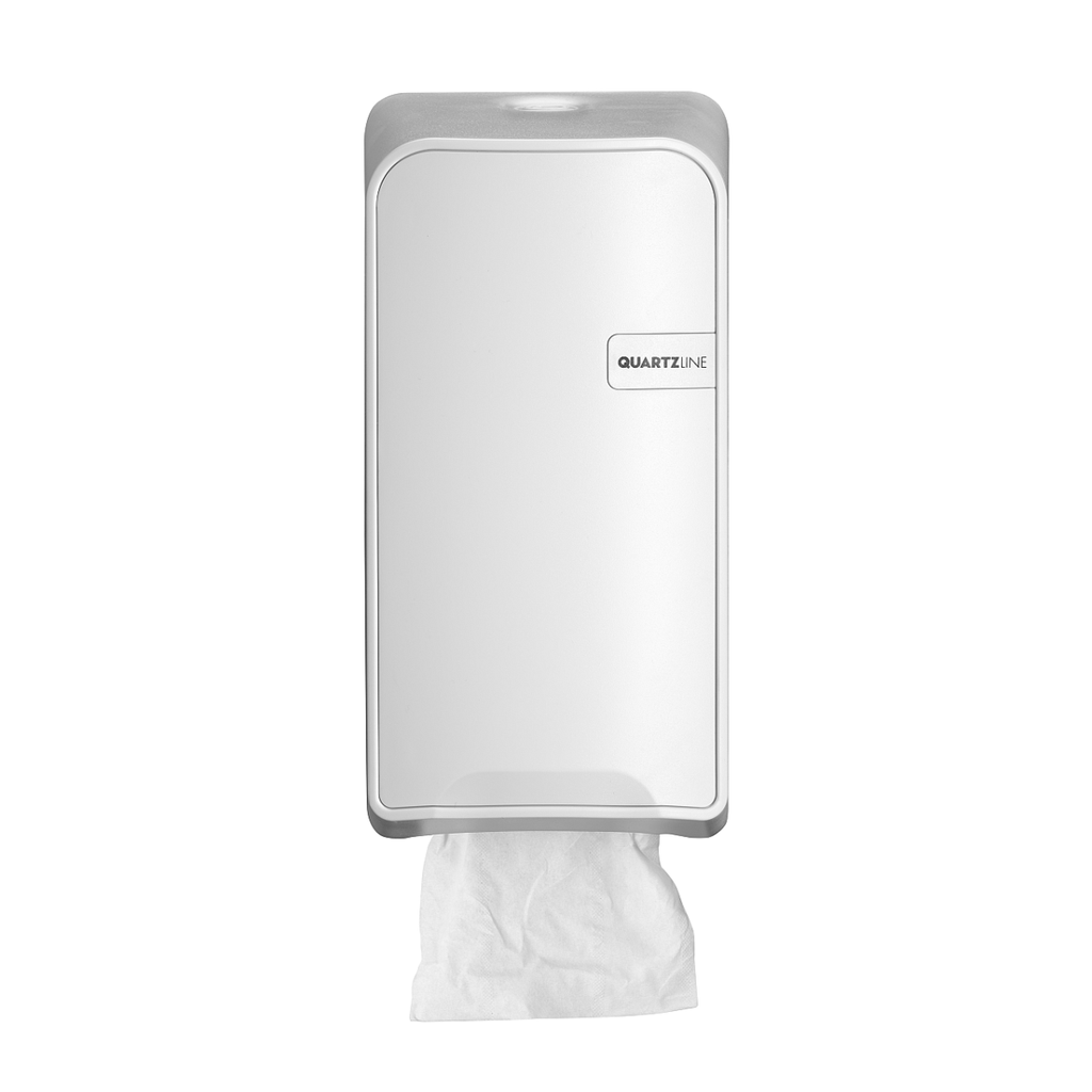 [441006] QuartzLine toiletroldispenser bulkpack - White