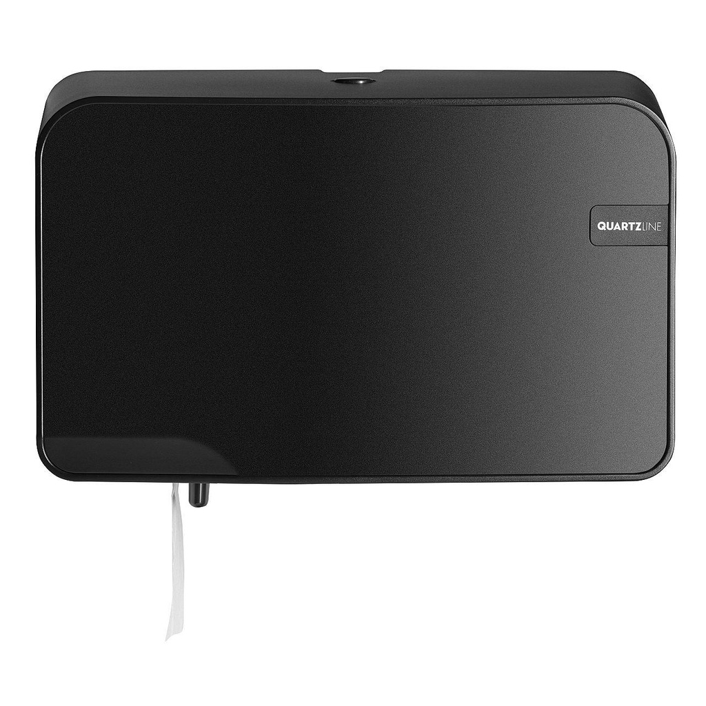 [441053] QuartzLine Duo toiletroldispenser Coreless - Black