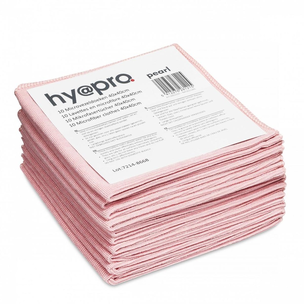 [497743] Microvezeldoek Roze 40x40 cm 10 stuks