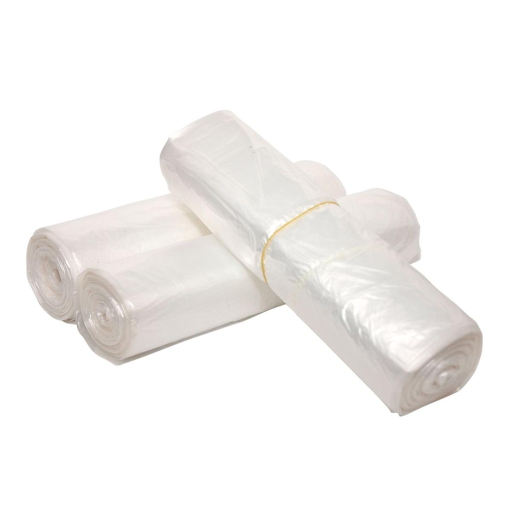 [P91502030] Afvalzak HDPE 50x55 cm T15my transparant 25 liter 20 rollen van 50 zakken p/ds