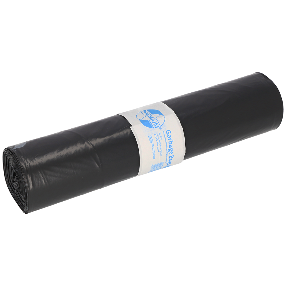 [15018] Afvalzak Premium LDPE 70x110 cm T60 zwart 120 liter 250 st./ds